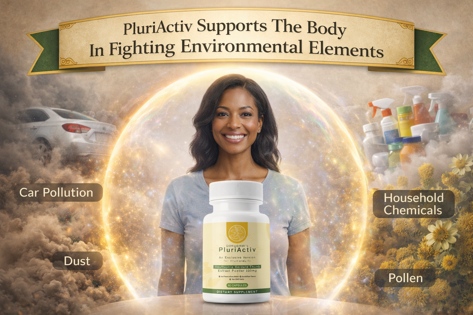 Supplement fighting environmental elements like pollution