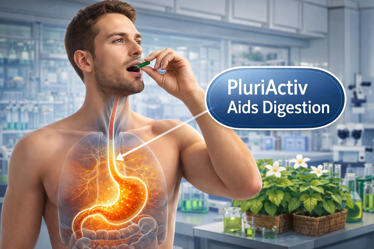 Gut flora nourishment with supplement